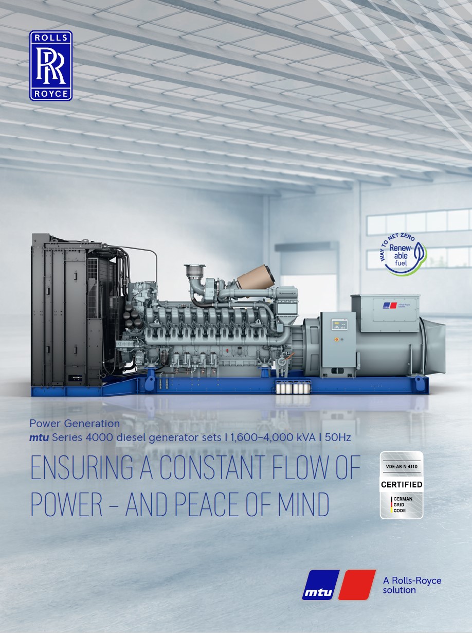 Power Generation mtu-serie 4000 dieselgeneratorsett Power Generation mtu-serie 4000 dieselgeneratorsett